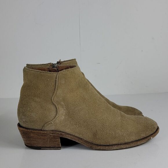Frye Carson Piping Suede Leather Women's Booties - Picture 10 of 14